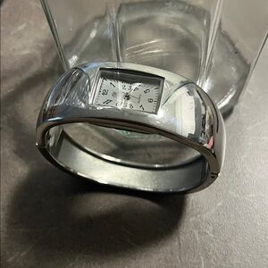 Ladies Silver Bangle Watch- works